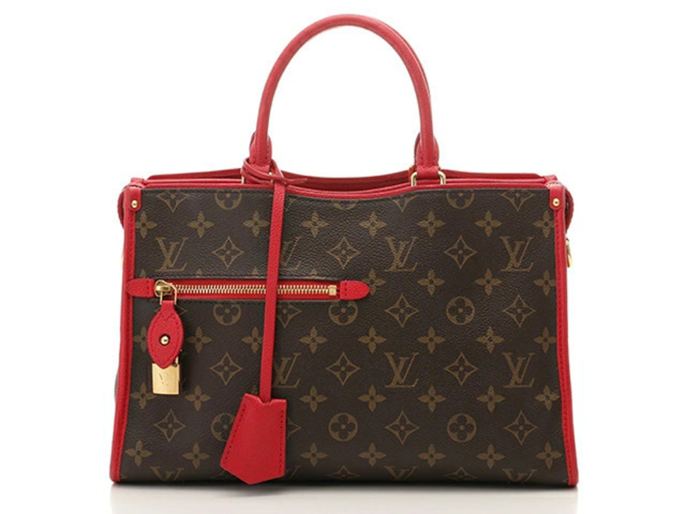 LOUIS VUITTON Popincourt Monogram Cerise Red Handbag